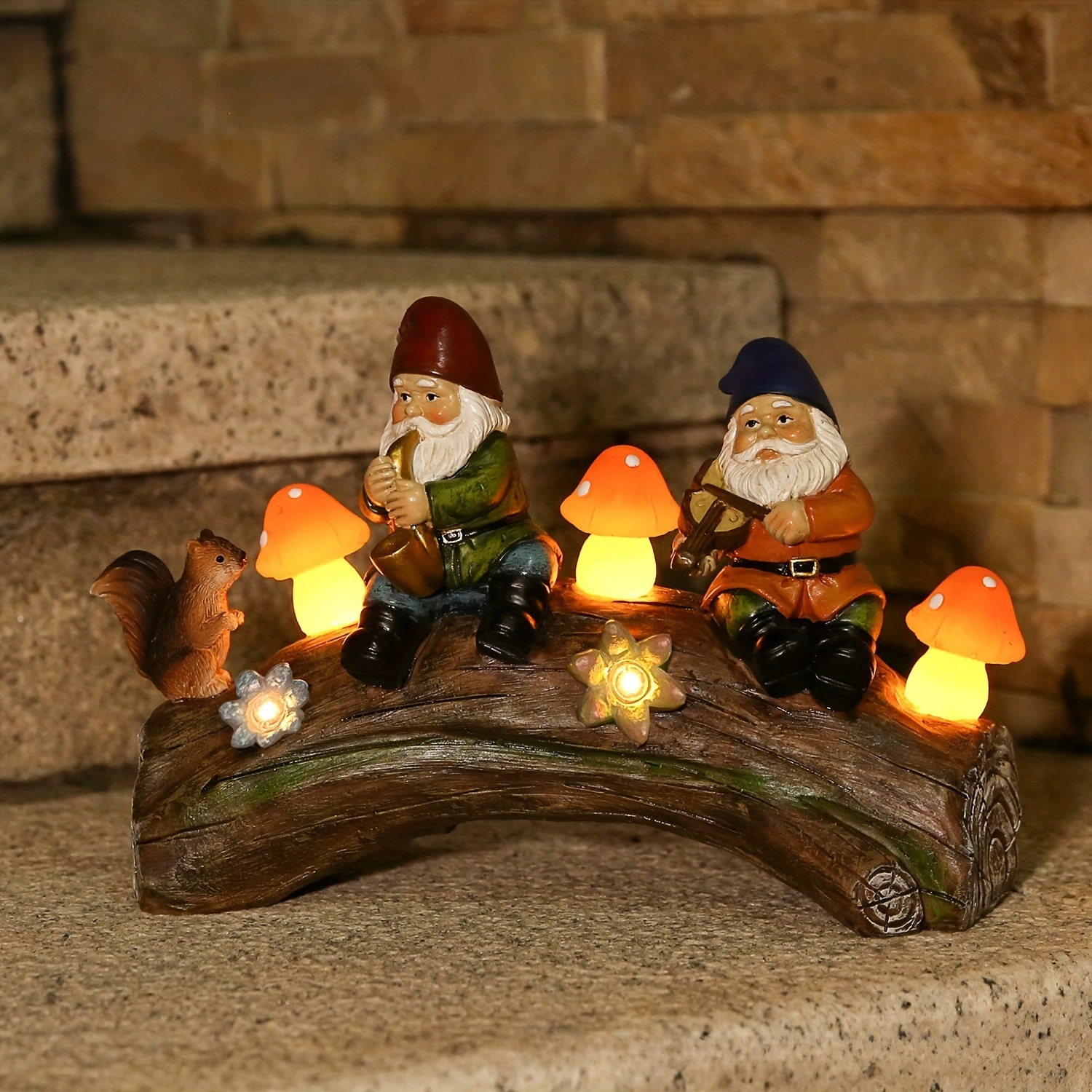 

Hot Idea: Making Elf Mushroom Lamp Ornaments for Playing on Tree Stump Decorating Courtyard Lawn with Resin Crafts