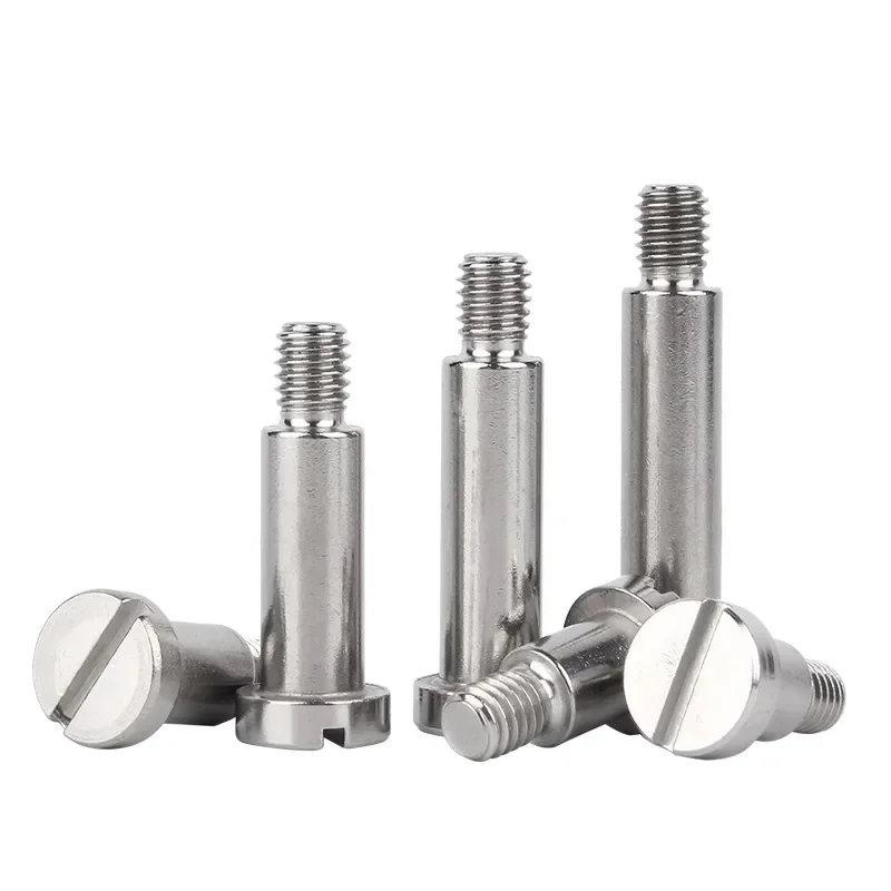 304 Stainless Steel Slotted One-word Slot Positioning Shoulder Step Screw Plug Limit Screw Bearing Bolt M2 M2.5 M3 M4 M5 M6