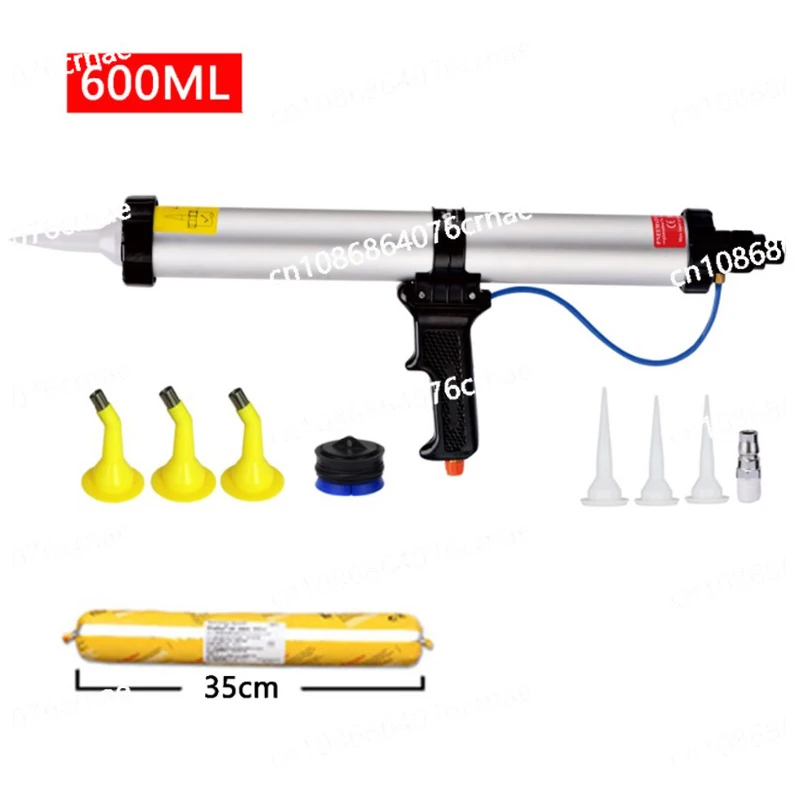 15 Inch 600ml Pneumatic Sausage  Silicone Sealant Air Gun Rubber Putty Applicator for