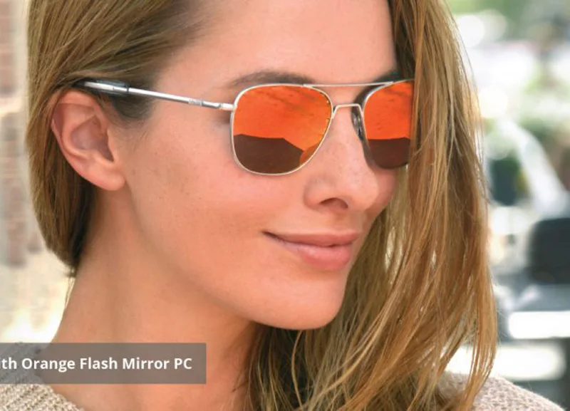 RE Sonnenbrille Mann Amerikanische Armee Militär Luftfahrt Pilot Sonnenbrille Frau Luxus Marke Vintage Metall Titan Rahmen Glas Objektiv – Detail 26