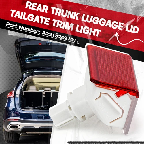 Imagen 2 del producto Luz embellecedora de licencia Interior para puerta trasera, para mercedes-benz A B C E GLA GL ML clase W156 W176 W221 W212 C117 X117 A 2218202101