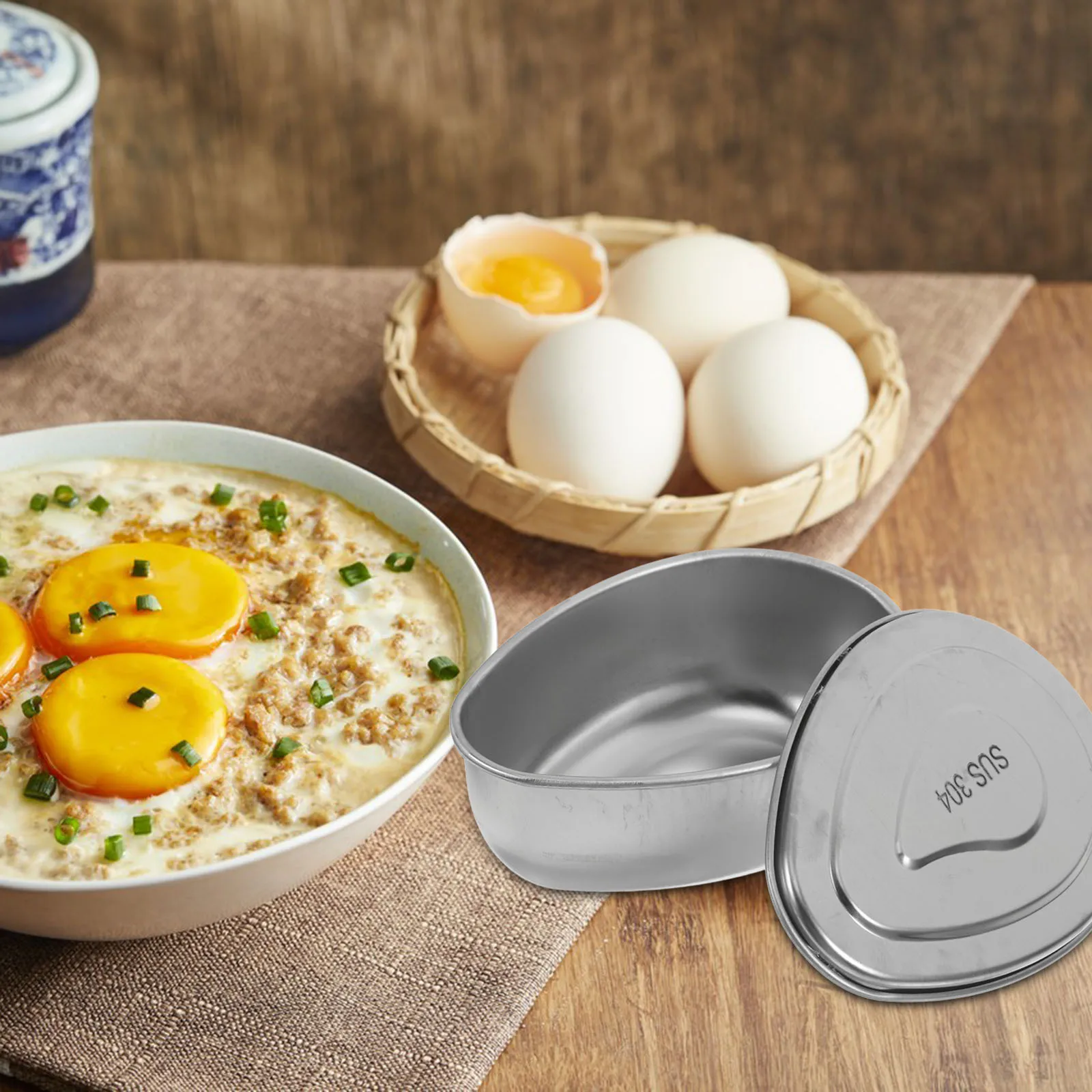 

4Pcs Stainless Steel Steamer Insert Water Drop Shape Steam Tray for Eggs Vegetables Dumplings Cooking Pot Accessory Small Space