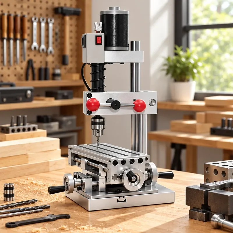 For Household DIY Mini Desktop Micro Punching Electric Drill Multi Function High Precision Portable Table Drilling Machine
