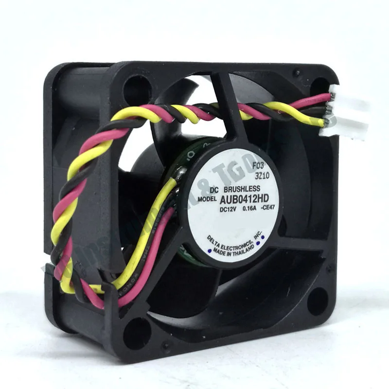New For 40X40X20 mm New For Delta aub0412hd mute fan 4cm 4020 DC 12V 0.16A 3-Pin computer chassis power cooling fan