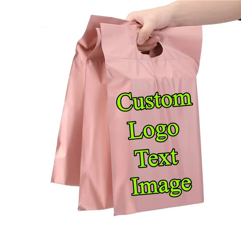 50 pochettes d'expédition roses portables, enveloppes polyvalentes autocollantes personnalisables pour vêtements, t-shirts, cadeaux et envois postaux