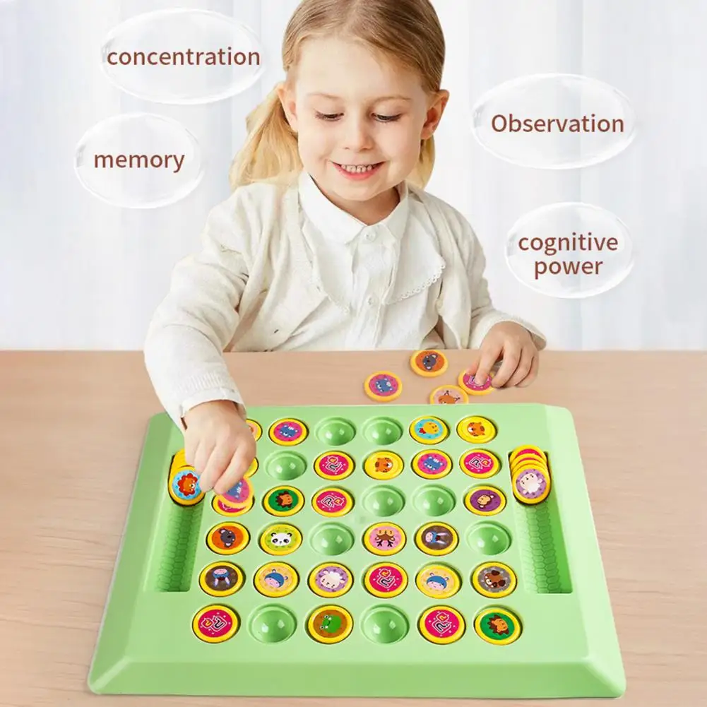 Jeu explorez ecs à deux bascules pour les tout-petits, jouet de défi de mémoire, jeu de société assressentiaux fruits, entraînement au focus, enfants 2 S