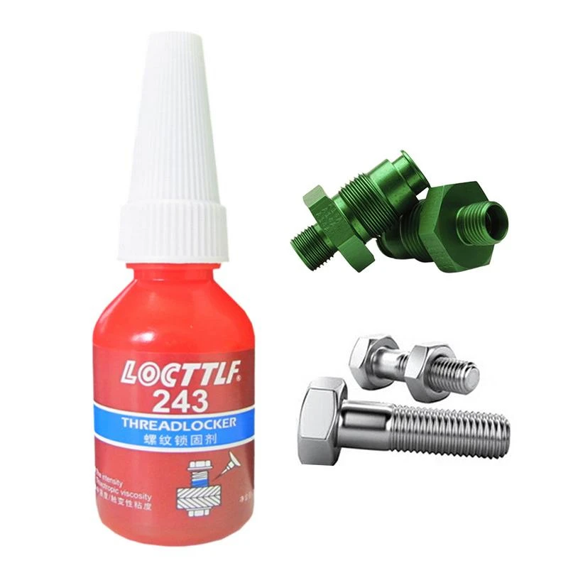 Loctite-sellador de rosca de alta resistencia, 3 piezas, 243, pegamento anaeróbico, 10Ml