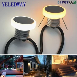 Outdoor Stairs Lights 1W 12V Garden LED Recessed Step Wall Lighting IP65 Waterproof Patio Pathway Yard Corridor Lamp Decoration
