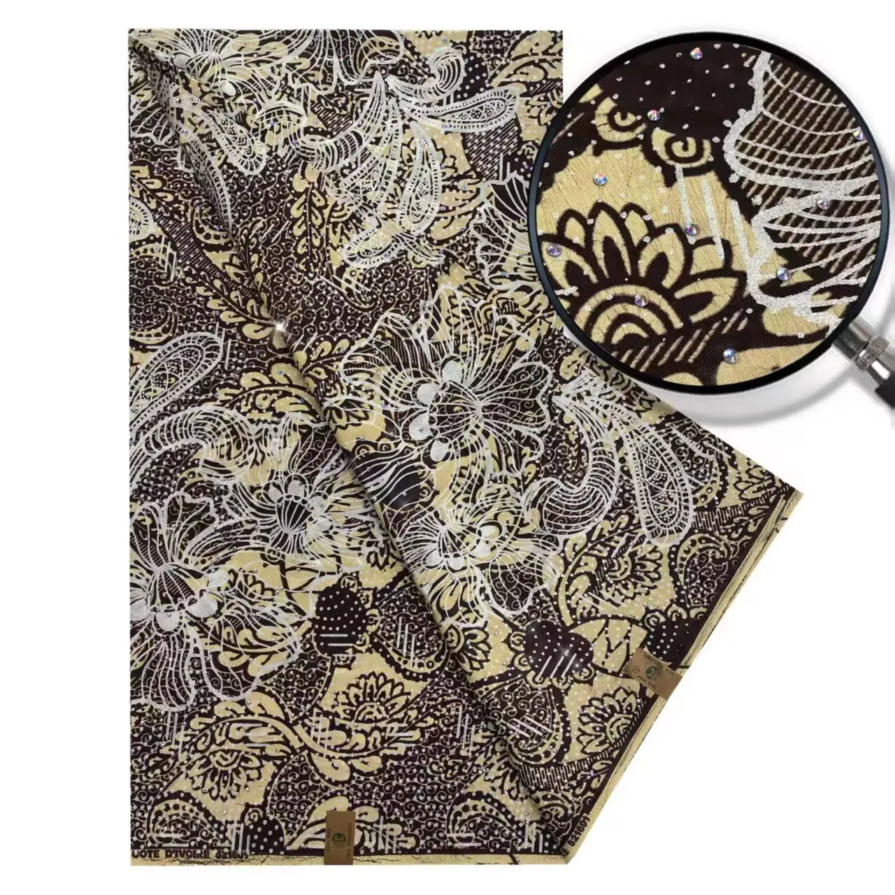 2025 ไนจีเรียหินขี้ผึ้งพิมพ์แอฟริกันผ้าคุณภาพสูงสําหรับ Patchwork สไตล์ใหม่ผ้าสําหรับเสื้อผ้าตกแต่งบ้าน hs7