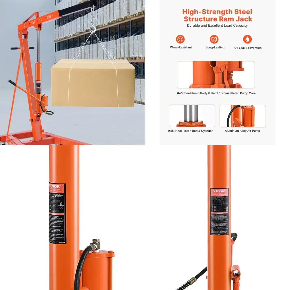 

8-тонный гидравлический подъемник для двигателя с воздушным насосом и односторонним поршневым цилиндром для использования в гараже и на ферме