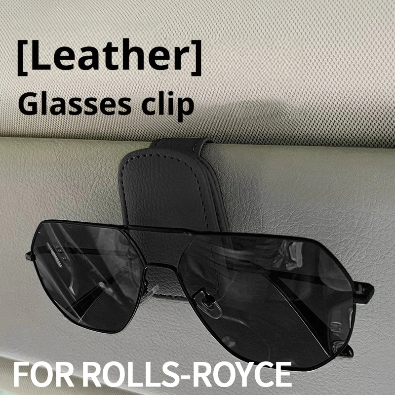 Car Eyeglass Holder Glasses Storage Clip For Rolls-Royce Cullinan Phantom Ghost Wraith Dawn Car Sunglasses Holder Auto Interior