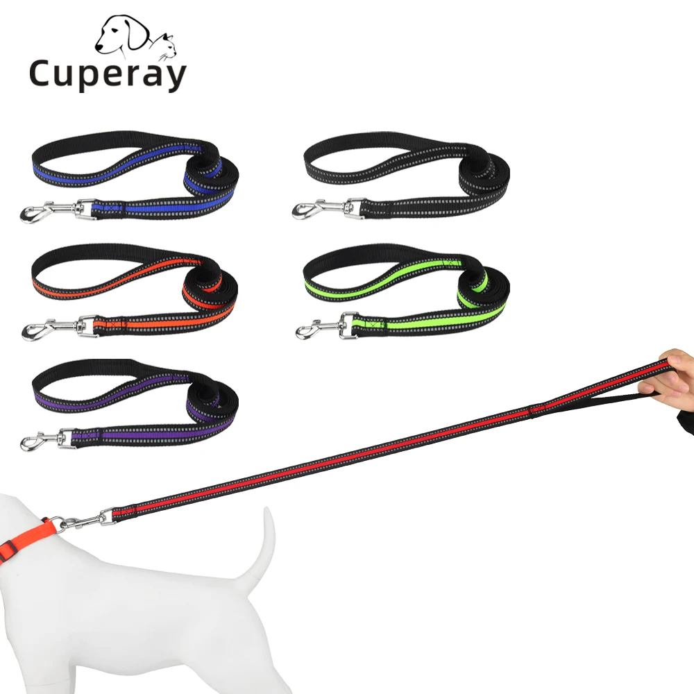 Nylon Dog Leash Night Reflective Pet Leash Three Sizes for Large, Medium Small Dogs & Cats for Dog Walking Training pet Supplies