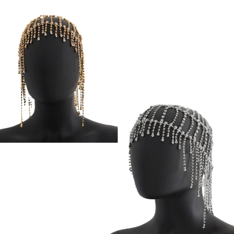 

Traditional Styles Rhinestones Headpiece Stage Show Dance Accessory Comfortable Headdress Evening Event Hair Decoration