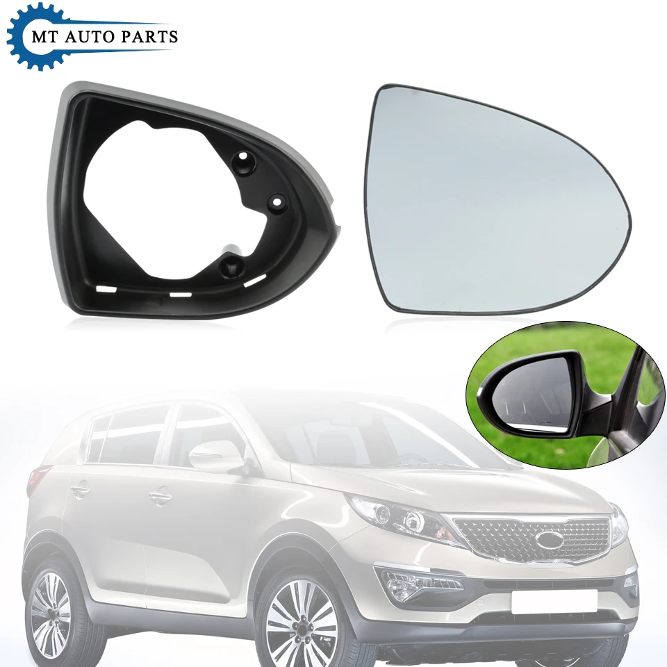 MTAP Car Rearview Side Mirror Frame Plastic Bezel Panel Housing Glass Lens For KIA Sportage R 2012 2013 2014 2015 2016 2017