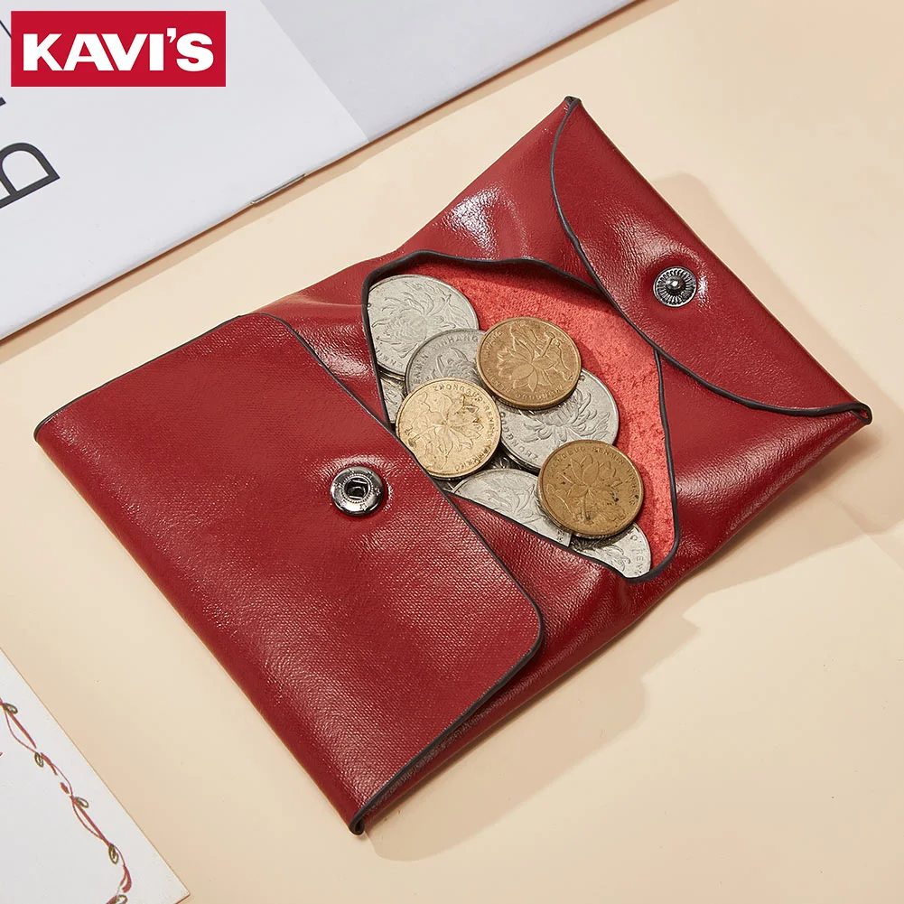 

Mini Coin Purse for Men Women Genuine Leather Small Cards Holder Purse Portable Change Pouch Cover Money Storage Bag