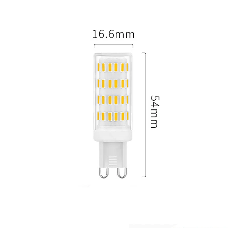 G4, G9 12-24V AC Dimmable LED Lamp, 63pcs 4014 SMD LED in one lamp, 5W, Ceramic material