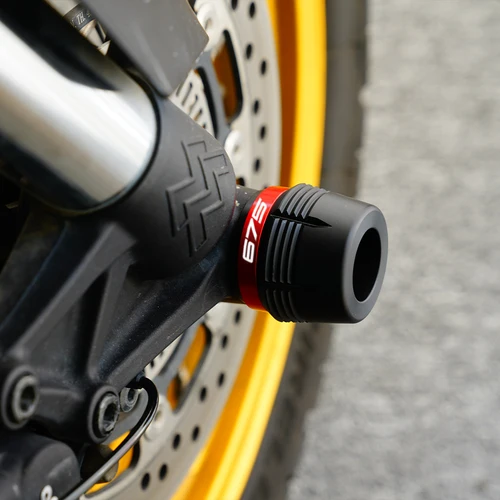 Imagen 2 del producto Para CFMOTO 675SR 675SR-R 675NK 675SS 675 SR/NK/SS/SR-R deslizadores de eje de rueda delantera y trasera de motocicleta Protector contra choques