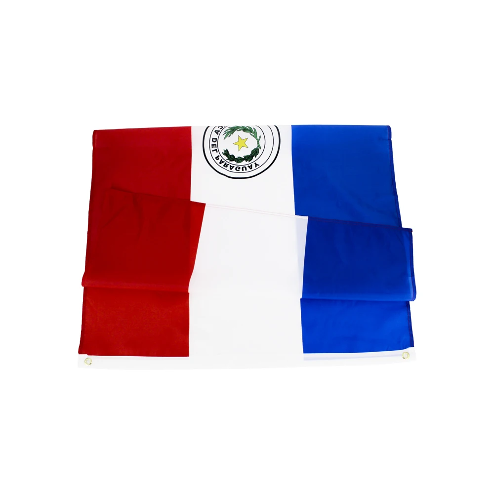 Paraguay Flag 60x90cm 90x150cm for Decoration Polyester Outdoor Full Settled Color National Flag for Home Garden Decor