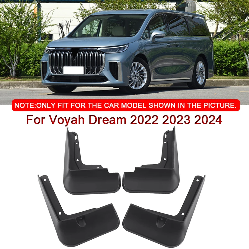 

For Voyah Dream 2022 2023 2024 Car Styling ABS Car Mud Flaps Splash Guard Mudguards MudFlaps Front Rear Fender Auto Accessories