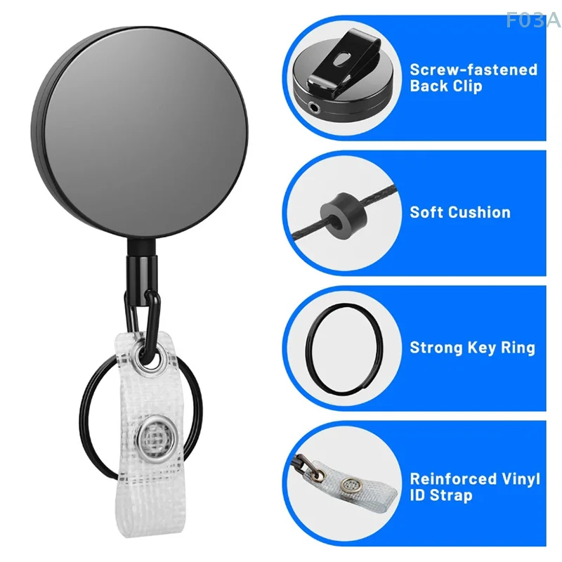 New Buckle Elastic Keychain Anti-theft Retractable Key Holder Key Ring Accessories