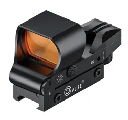 EZSHOOT 1x40 Tactical Riflescope Hunting Holographic Red Dot Sight Airsoft Dot Sight Scope 20mm Rail Mount Collimator Sight