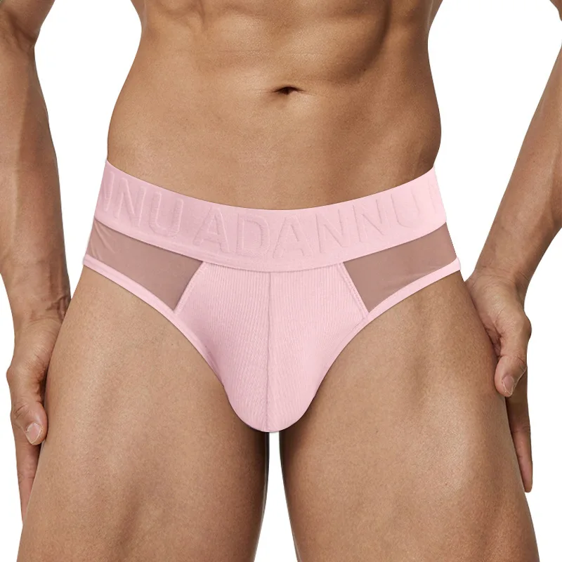 ADANNU Slip da uomo sexy più venduti, traspiranti e senza cuciture, mutande con cintura elastica in rilievo