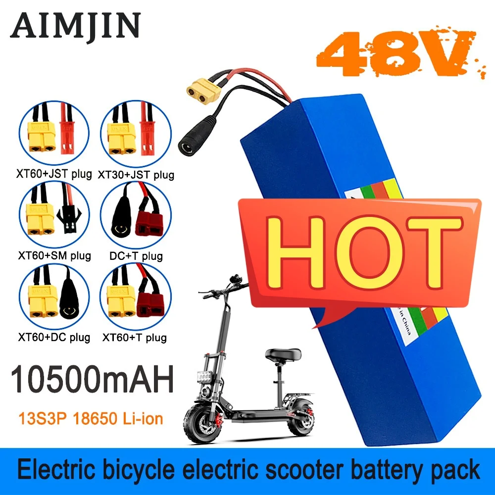

16S3P 18650 60V 10500mAH Battery Pack is suitable for replacement of high capacity mountain bike battery electric scooter
