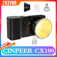 ZHIYUN CINEPEER CX100 100W 2700K-6500K LED Video Light with Built-in 4500mAh Battery for Filmmaking Live Streaming Photography