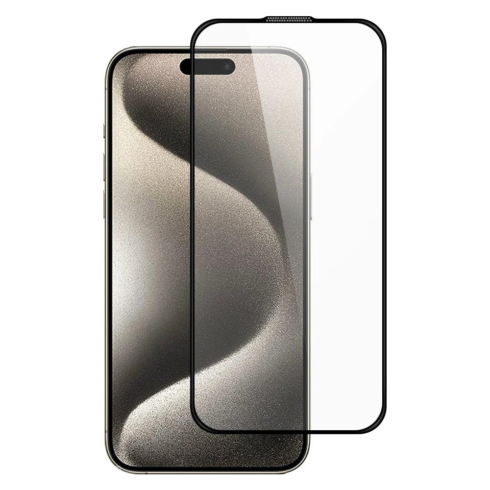 TOTU AB-058 para iPhone 15 Pro Max Protector de pantalla Impresión de seda Vidrio templado Película transparente antipolvo