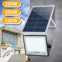 500W Solar Lamp Outdoor Waterproof Spotlights Solar Lights Remote Control Solar Floodlight Wall Street Garden Lights Sunlight