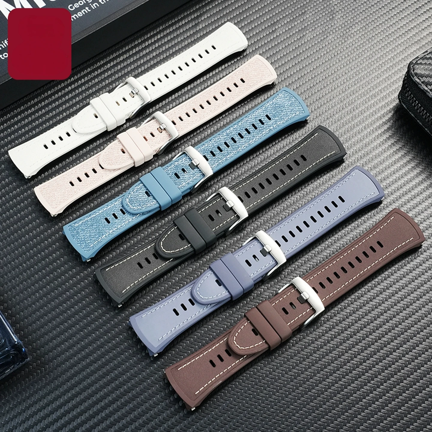 الفلور المطاط حزام لهواوي ساعة ذكية 5 42 مللي متر الهاتفي 46 مللي متر الطلب الصحافة نوع الإفراج السريع الفرقة الرجال النساء سوار إكسسوارات