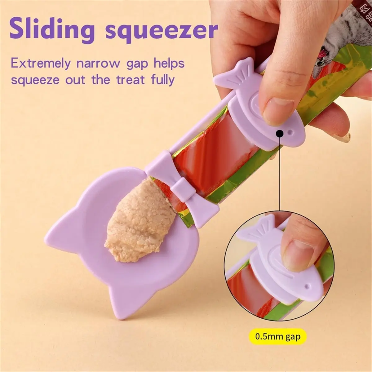 ABNH 3PCS Cat Treat Dispenser,Function Spoon for Churu Lickable Cat Treats,Cat Treat Spoon for Lickable Cat Treats Squeeze Up