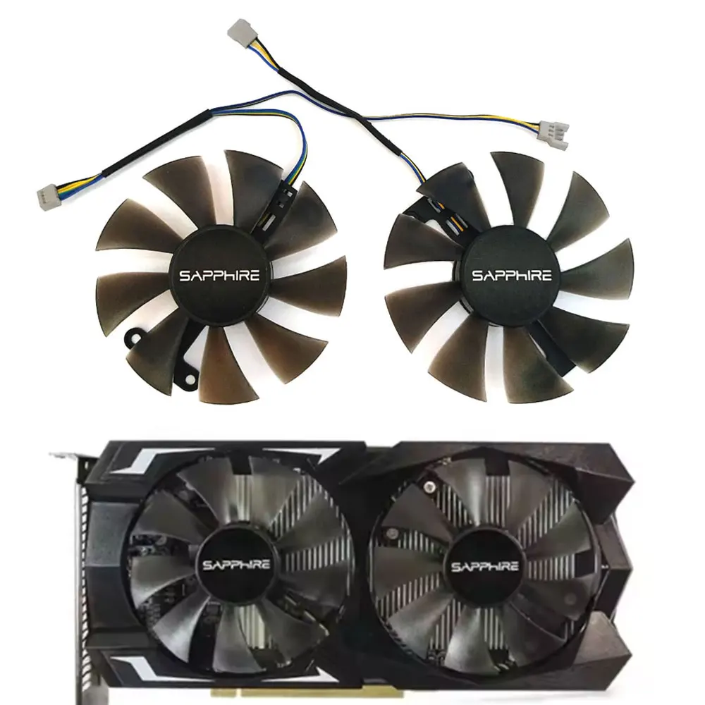 NEW 85MM 2PCS RX560 RX450 GA91S2H 0.35A Silent Graphics Card Cooler Fan For Sapphire RX560 RX 460 550 Video Card  Cooler Fan