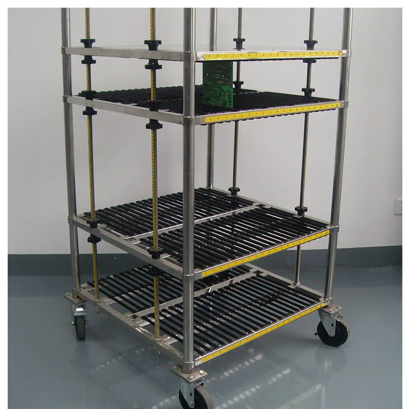 High Quality PCBA Storage Transport Trolley Four-Wheel 4