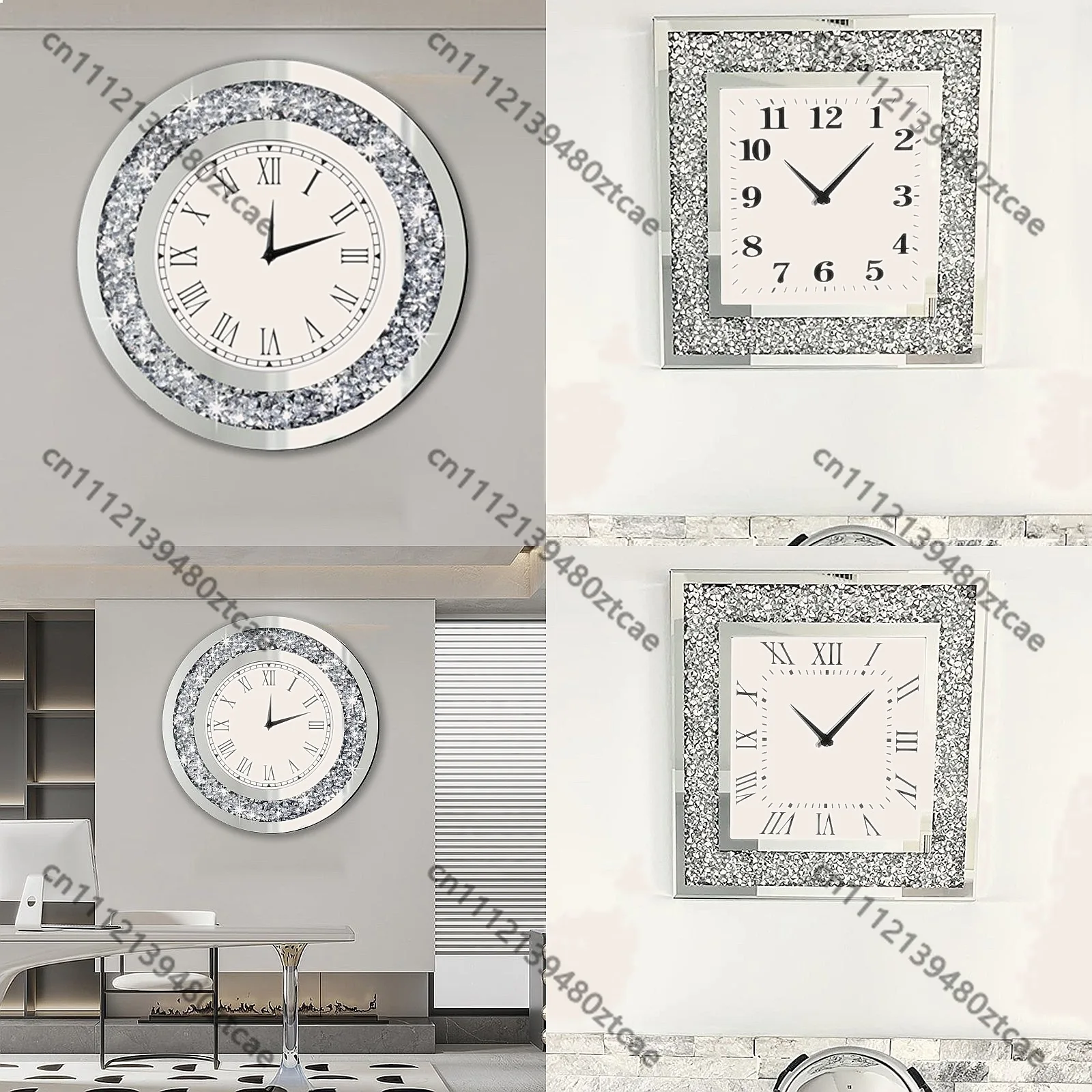 Modern Minimalist Wall Clock Silent Mechanism Luxury Art Decor for Living Room Home