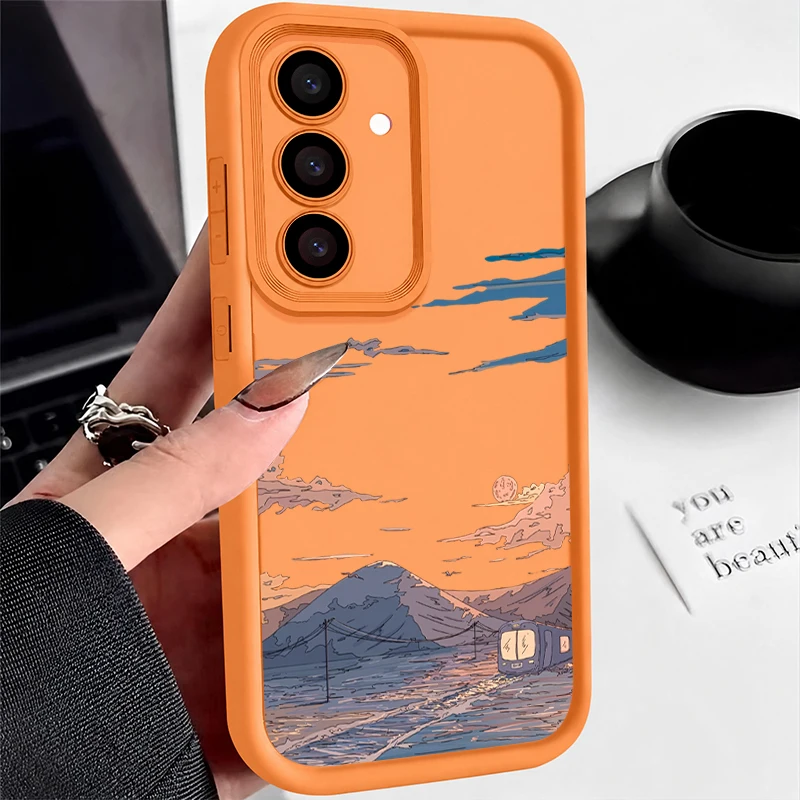 Landscape Pattern Case For Samsung Galaxy A18 A57 A37 A27 A56 A16 A17 A55 A54 A26 A36 S26 S25 S24 S23 Ultra S26 FE Phone Cover