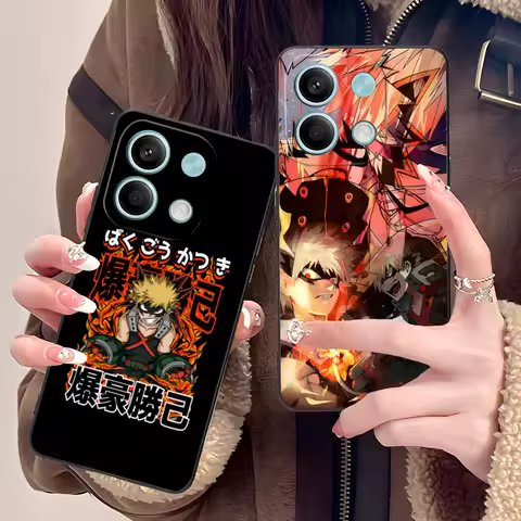 My Hero Academia Bakugo Phone Case for POCO M6 M5 M4 M3 X7 X6 X5 X4 X3 F6 F5 F4 Pro GT 5G Colour Printing Protective Luxury