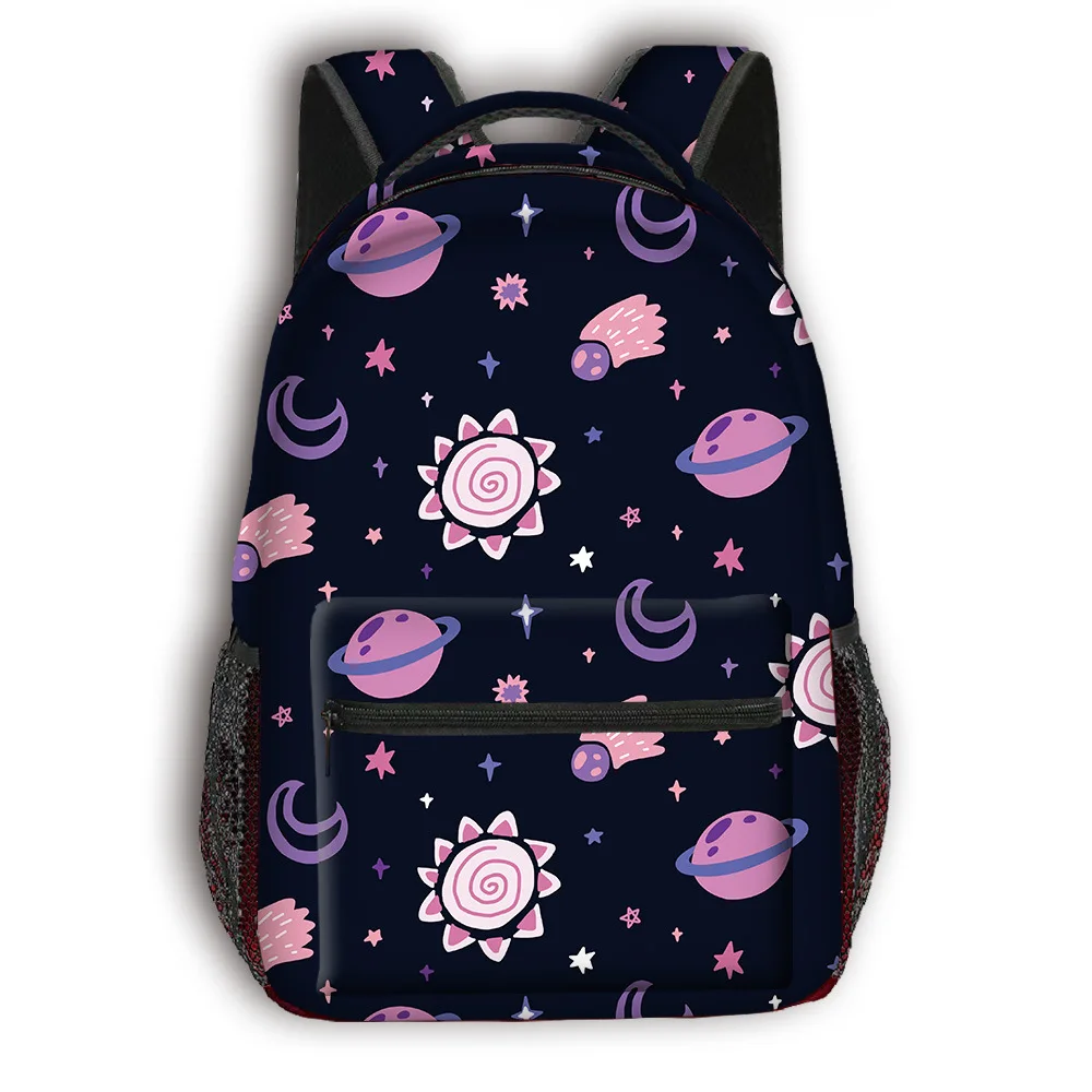 Trendy Popular Funny Space Starry Sky student Bookbag Notebook Backpacks 3D Print Oxford Waterproof Boys/Girls Travel Backpacks