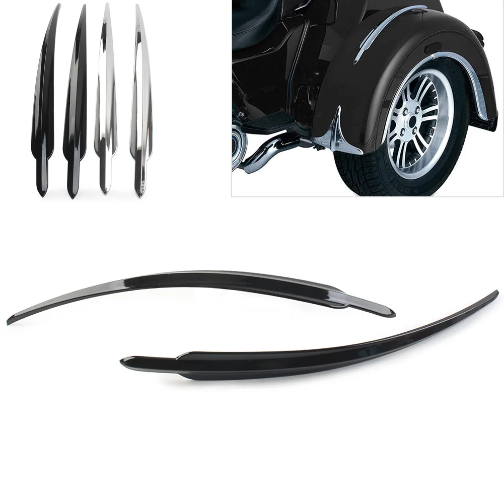 2Pcs  ABS Rear Fender Top Center Trim Decoration For Harley Davidson Trike Tri Glide Ultra FLHTCUTG