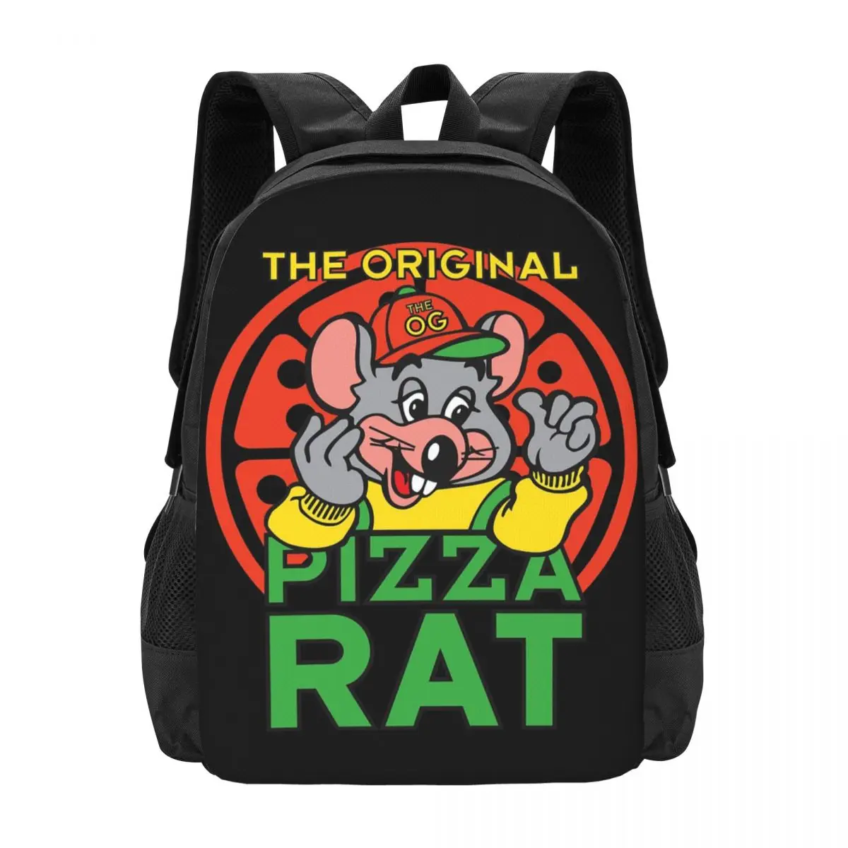 

The Original Pizza Rat Backpack Hot Sale Daypack Large Capacity Boys Girls BookBag School Bag Shoulder Bags for Men Women