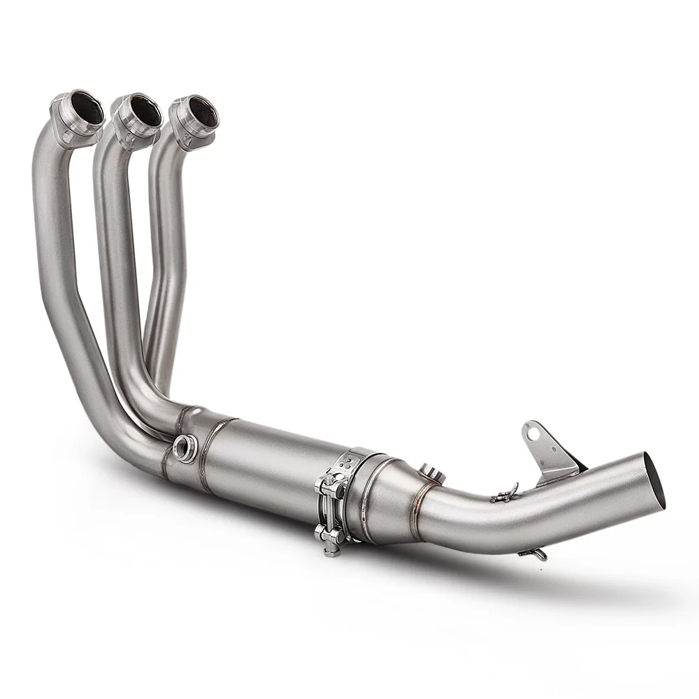 Motorcycle Slip On Exhaust System Dual Oxygen Sensor Front Header Pipe Tail Pipe Suitable For CF675SR-R 675NK