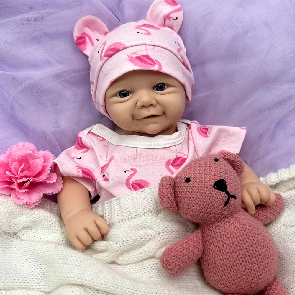Wysokiej jakości 17-calowa silikonowa lalka reborn z pełnym ciałem, niemalowana, do samodzielnego malowania, noworodek dziewczynka/chłopiec, kolekcja artystyczna, dla rodziców, do pokoju dziecięcego, pielęgnacja niemowląt.