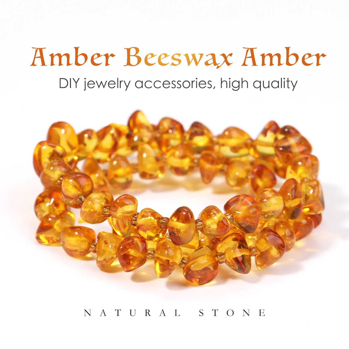 Hochwertige natürliche echte Bernstein Bienenwachs Bernstein unregelmäßige lose Perlen 4x6mm Chips Perlen Schmuck machen Sammler Gdelicate Geschenk – Detail 14