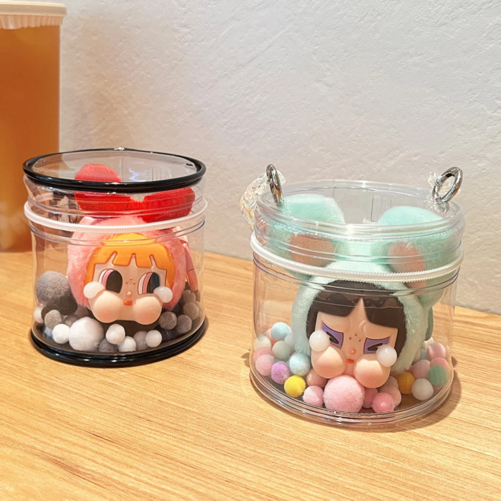 防水ミステリーボックス収納ポーチ、厚手の透明PVC人形ミニバッグ、クリアウォレットバッグ