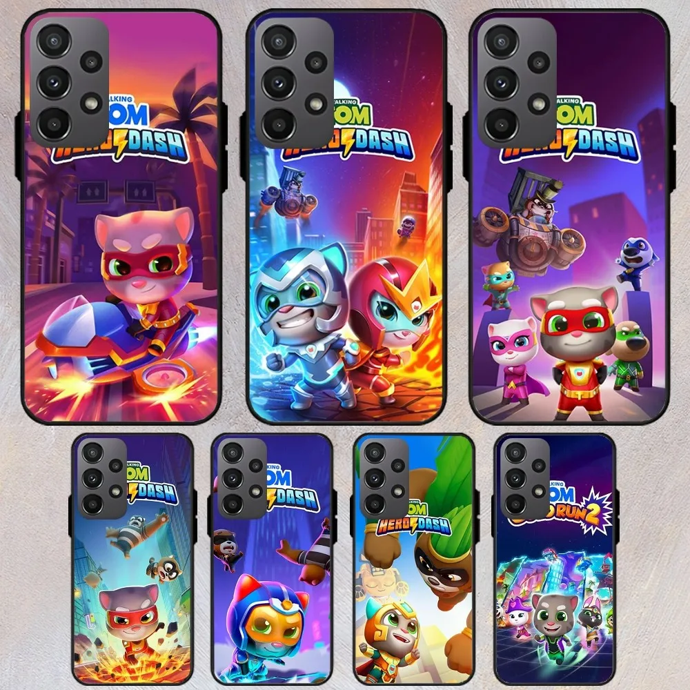 Talking Tom Hero Dash Game Phone Case For Samsung Galaxy S22 S23 S24 S30 Note 20 10 Plus Lite FE ULTRA Shell