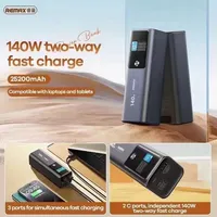 REMAX 140W Power Bank Super Fast Charging For iPhone 16 Pro MAX 15 Laptop Tablet VS High Capacity 60000mAh Power Station Outdoor