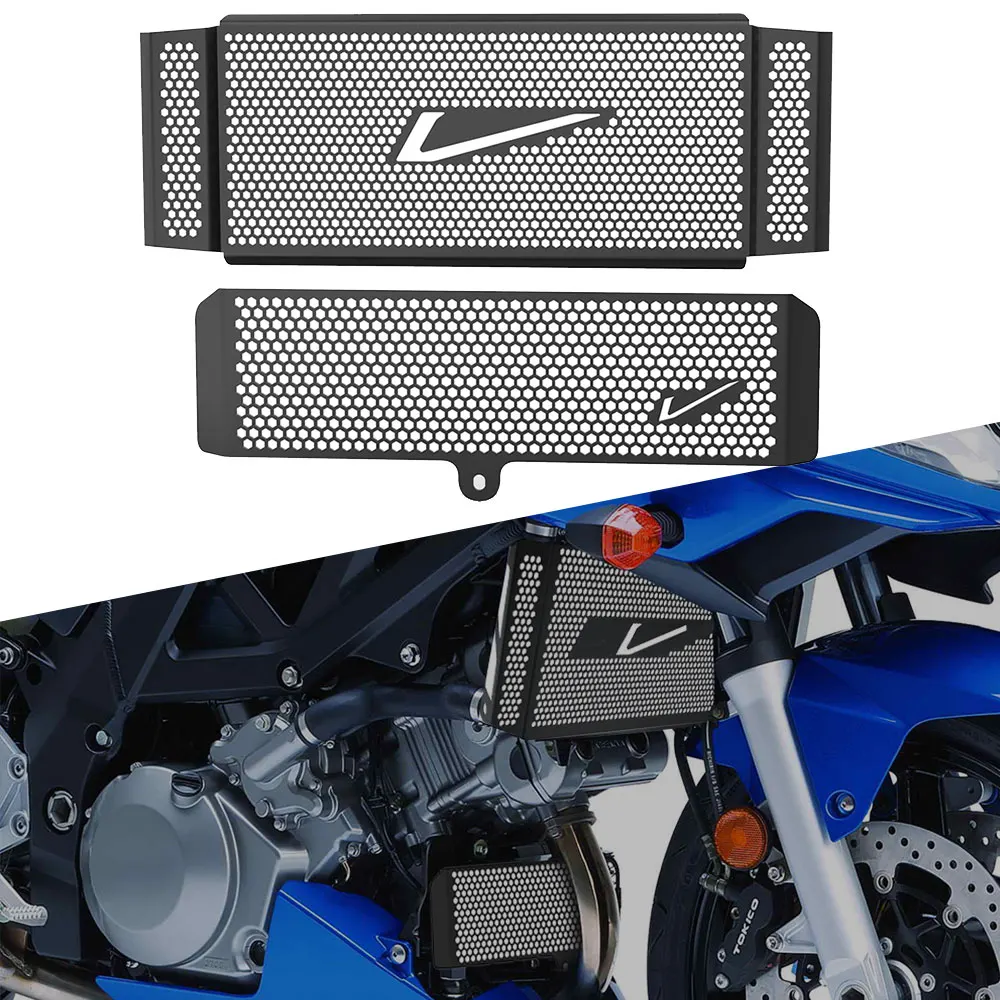 

For Suzuki SV1000 N/S SV1000N SV1000S SV 1000 N S 2003 2004 2005 2006 2007 Motorcycle Radiator Oil Cooler Cover Guard Protector