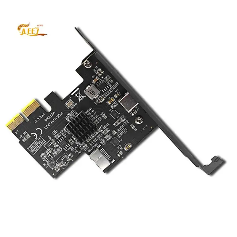 

AEE7-Add On Cards PCI Express X2 To Type-E + Type-C Expansion Card USB3.2 GEN2 10Gbps ASM3142 Chip PCI-E To USB-C Adapter