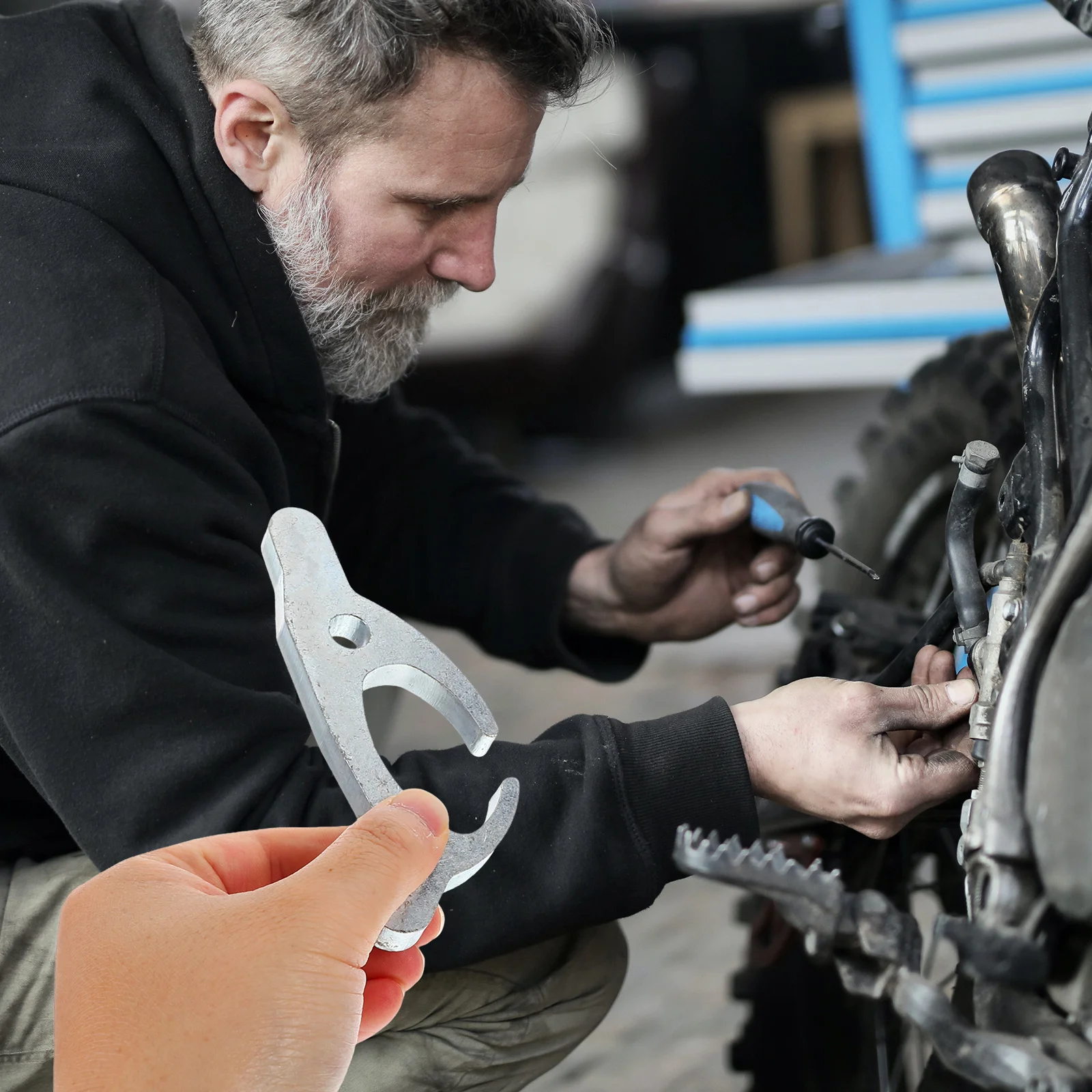 

Motorcycle Tire Changer Tool Easy Removal Installation for Bikes Universal Car Tire Repair Versatile Durable Wheel Spanner