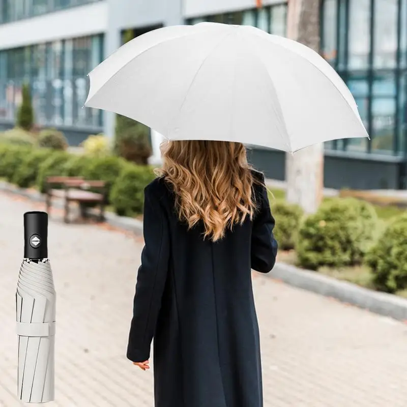 Collapsible Umbrellas Compact Travel Rain & Sun Umbrellas Large Size Automatic or Manual Lightweight for Rainy or Sunny Day